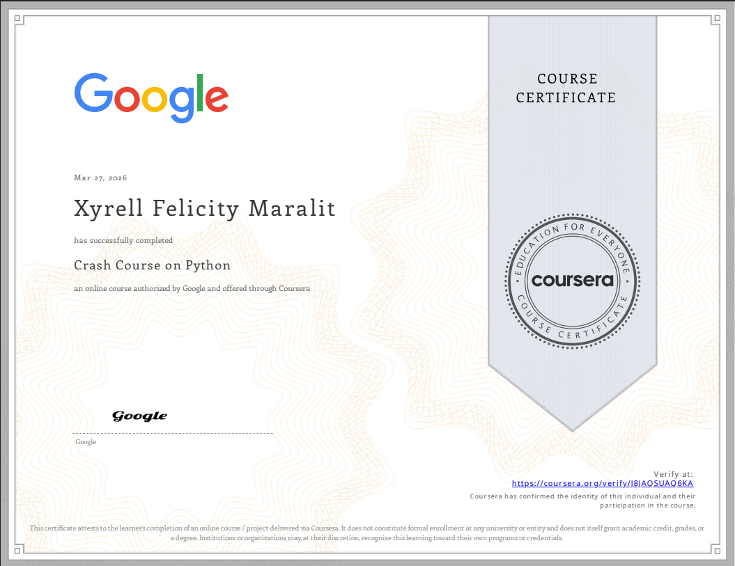 Google IT Automation Certificate